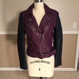 French Connection Leather Like Jacket size 6 NWT